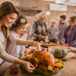 A family gathers for thanksgiving in Weatherford, TX